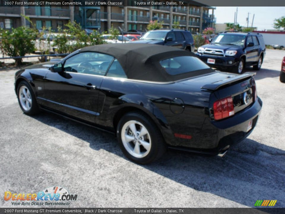 2007 Ford Mustang GT Premium Convertible Black / Dark Charcoal Photo #2