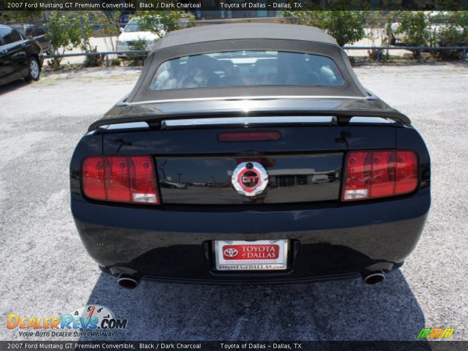 2007 Ford Mustang GT Premium Convertible Black / Dark Charcoal Photo #3