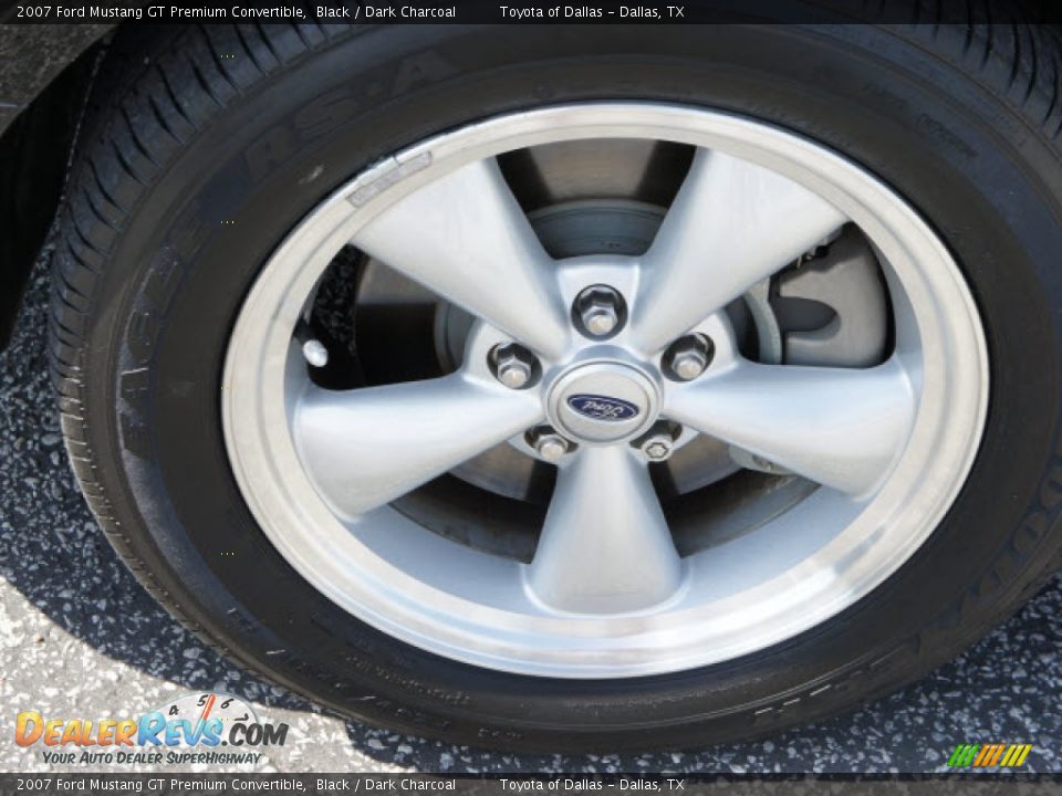 2007 Ford Mustang GT Premium Convertible Black / Dark Charcoal Photo #7