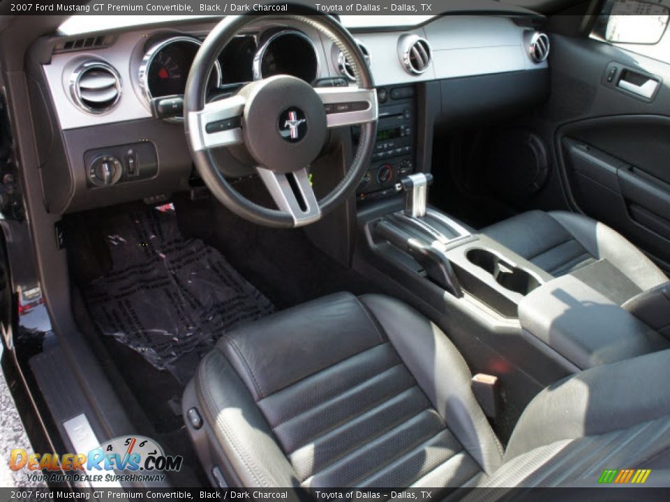 2007 Ford Mustang GT Premium Convertible Black / Dark Charcoal Photo #9