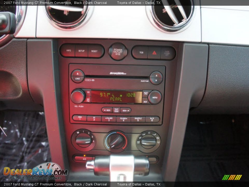 2007 Ford Mustang GT Premium Convertible Black / Dark Charcoal Photo #11