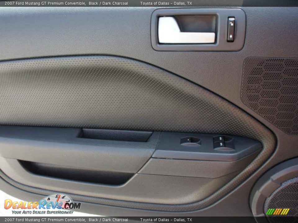 2007 Ford Mustang GT Premium Convertible Black / Dark Charcoal Photo #12