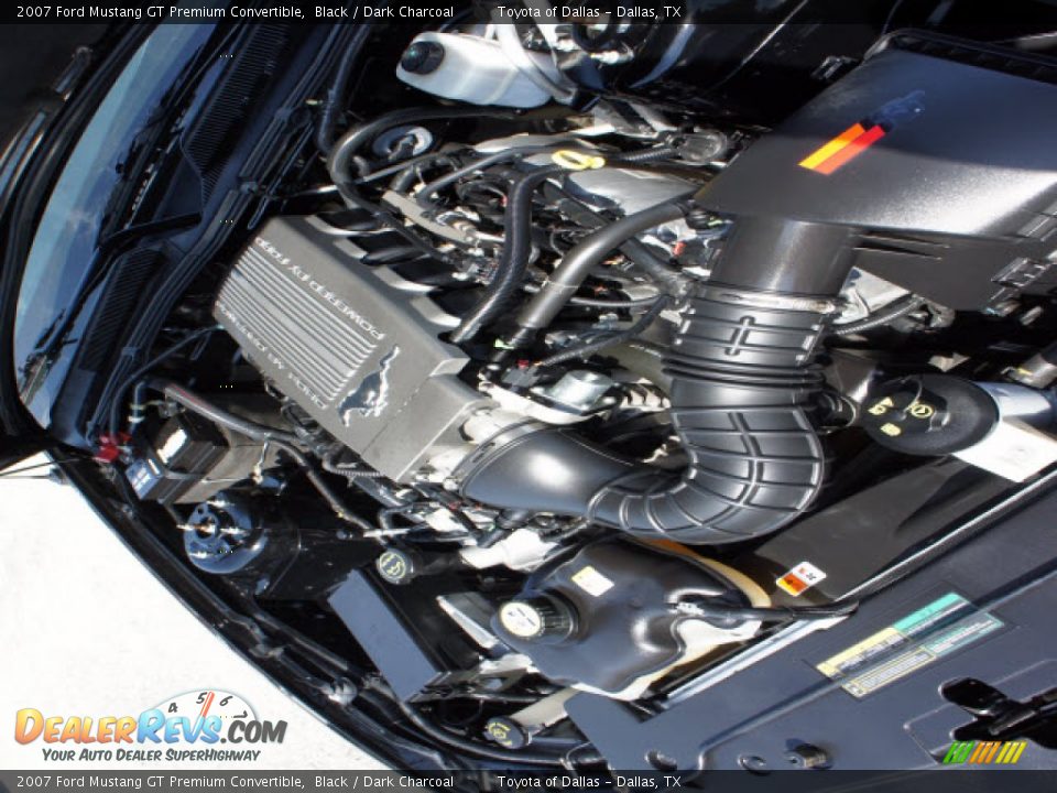 2007 Ford Mustang GT Premium Convertible Black / Dark Charcoal Photo #19