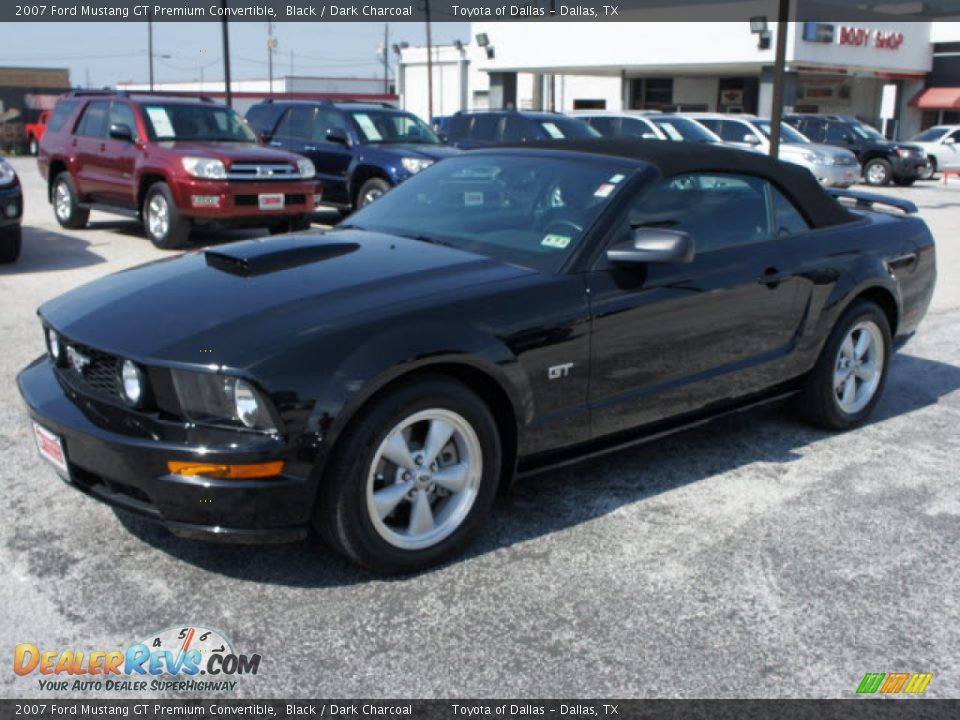 2007 Ford Mustang GT Premium Convertible Black / Dark Charcoal Photo #20