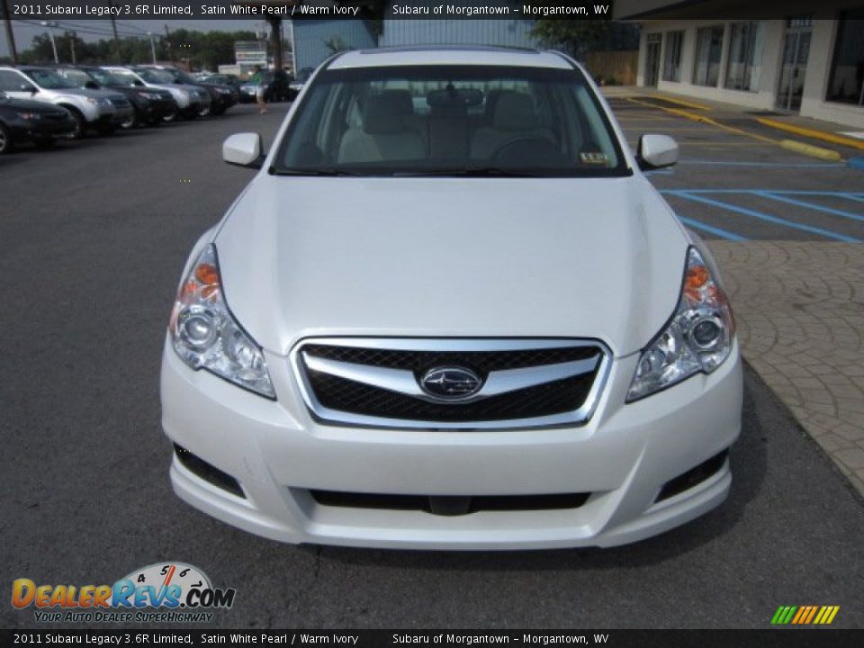 2011 Subaru Legacy 3.6R Limited Satin White Pearl / Warm Ivory Photo #2