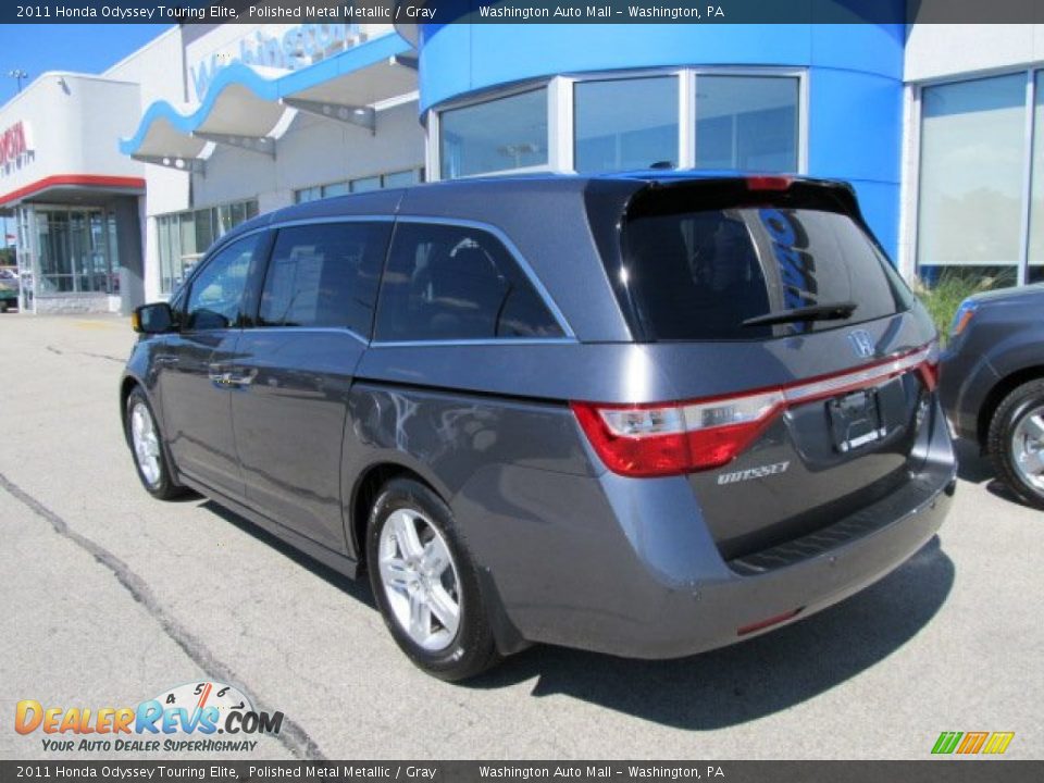 2011 Honda Odyssey Touring Elite Polished Metal Metallic / Gray Photo #5