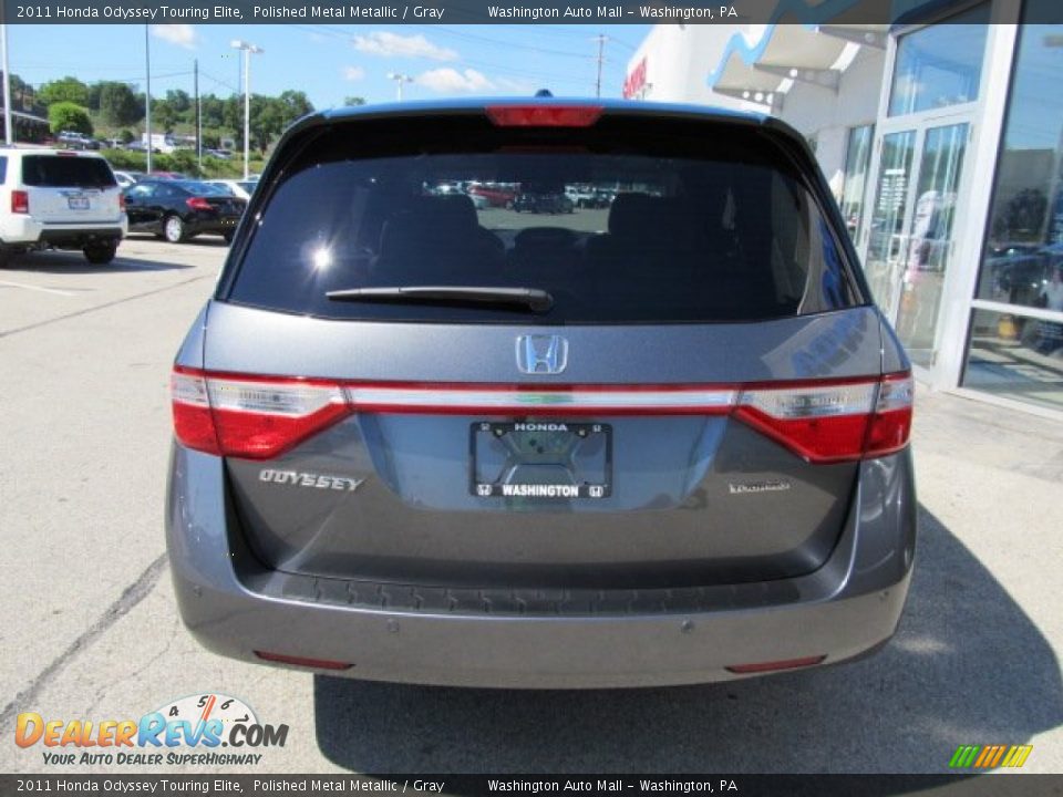 2011 Honda Odyssey Touring Elite Polished Metal Metallic / Gray Photo #6