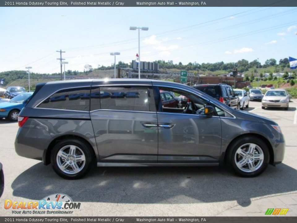2011 Honda Odyssey Touring Elite Polished Metal Metallic / Gray Photo #7