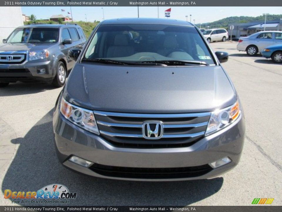 2011 Honda Odyssey Touring Elite Polished Metal Metallic / Gray Photo #9