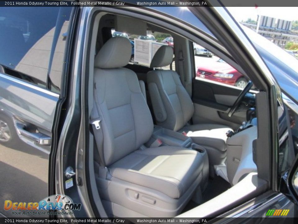 2011 Honda Odyssey Touring Elite Polished Metal Metallic / Gray Photo #10