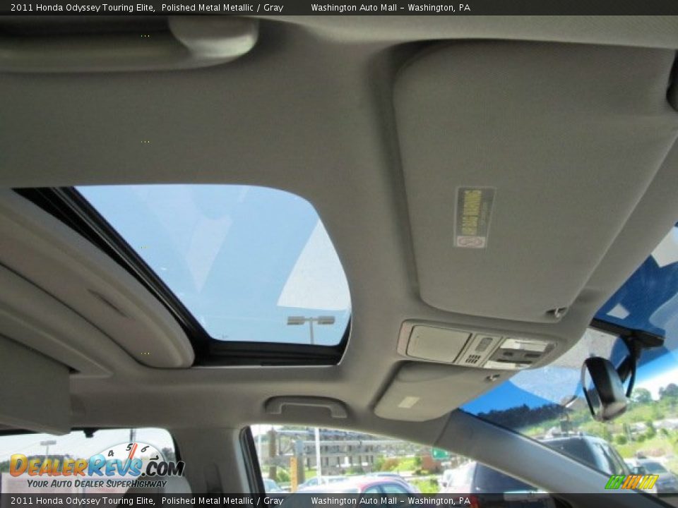 2011 Honda Odyssey Touring Elite Polished Metal Metallic / Gray Photo #11