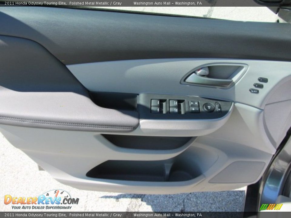 2011 Honda Odyssey Touring Elite Polished Metal Metallic / Gray Photo #14