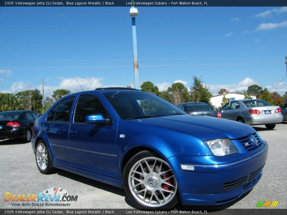 2005 Volkswagen Jetta GLI Sedan Blue Lagoon Metallic / Black Photo #7