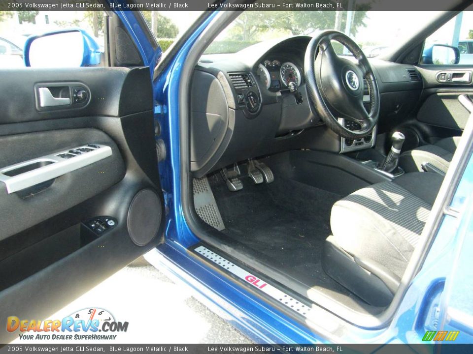 2005 Volkswagen Jetta GLI Sedan Blue Lagoon Metallic / Black Photo #14