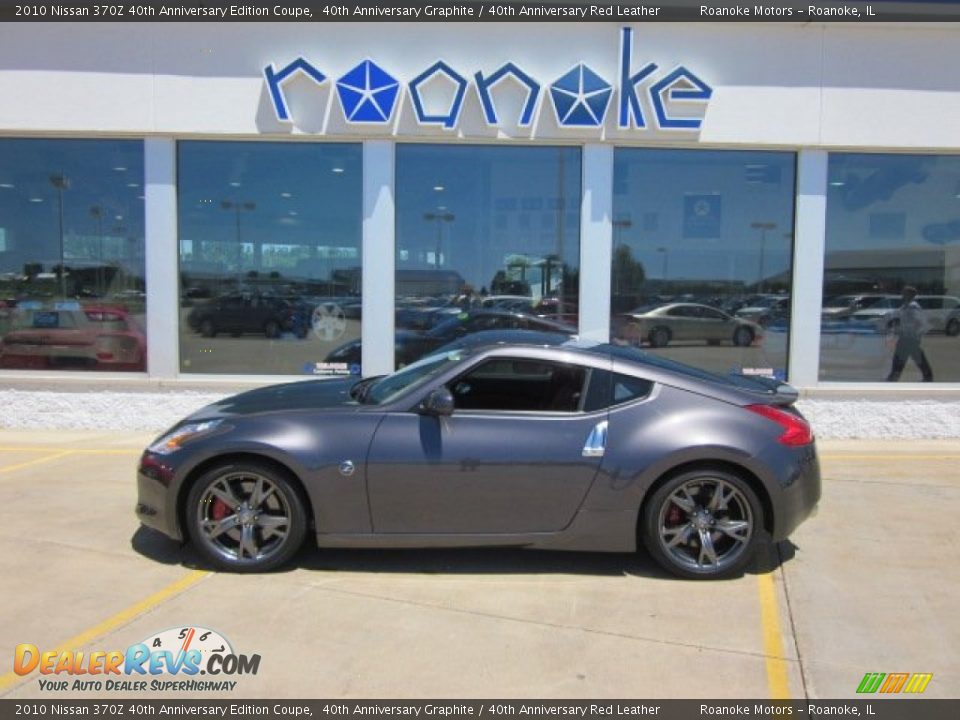 2010 Nissan 370Z 40th Anniversary Edition Coupe 40th Anniversary Graphite / 40th Anniversary Red Leather Photo #1