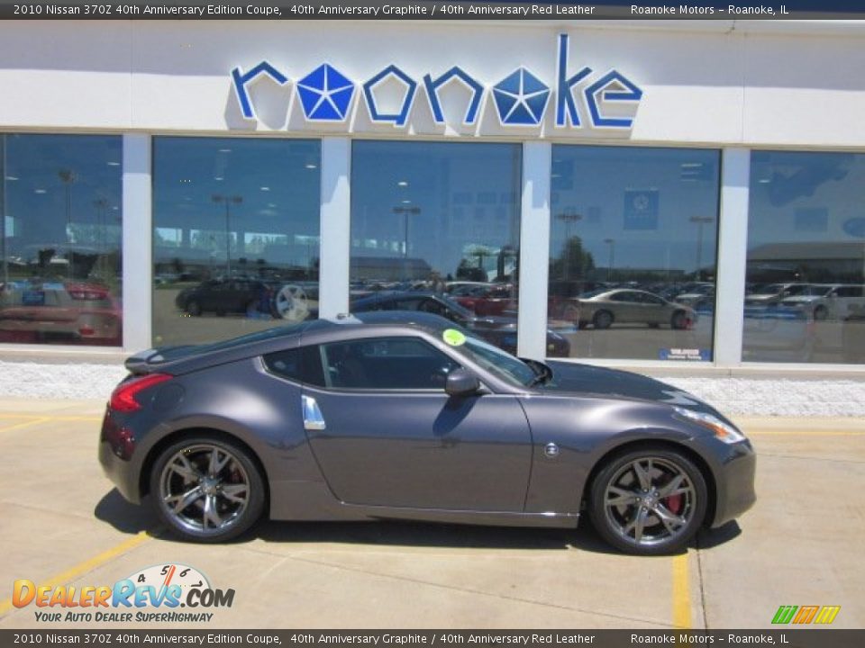 2010 Nissan 370Z 40th Anniversary Edition Coupe 40th Anniversary Graphite / 40th Anniversary Red Leather Photo #2