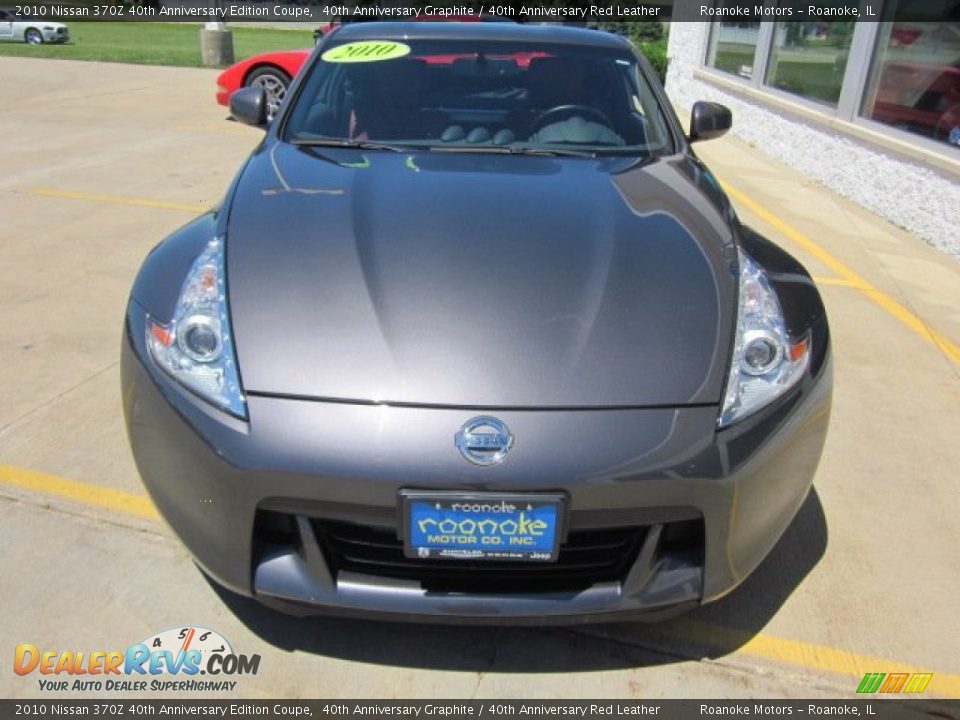 2010 Nissan 370Z 40th Anniversary Edition Coupe 40th Anniversary Graphite / 40th Anniversary Red Leather Photo #3