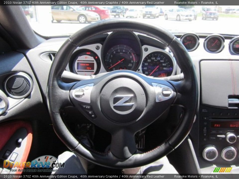 2010 Nissan 370Z 40th Anniversary Edition Coupe 40th Anniversary Graphite / 40th Anniversary Red Leather Photo #5