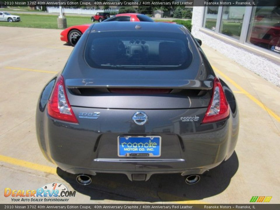 2010 Nissan 370Z 40th Anniversary Edition Coupe 40th Anniversary Graphite / 40th Anniversary Red Leather Photo #6