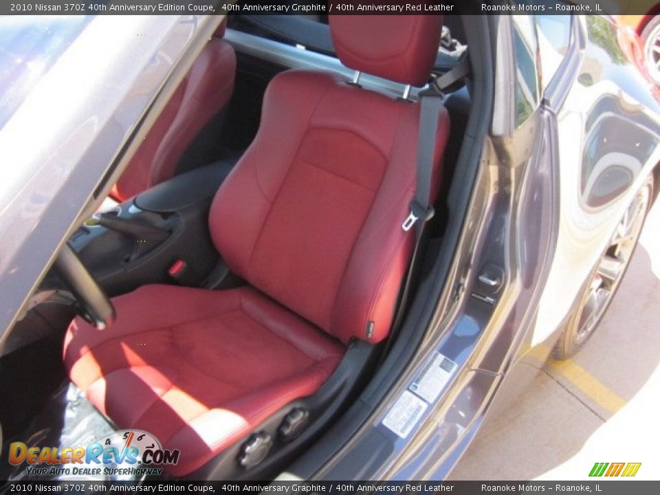 2010 Nissan 370Z 40th Anniversary Edition Coupe 40th Anniversary Graphite / 40th Anniversary Red Leather Photo #11