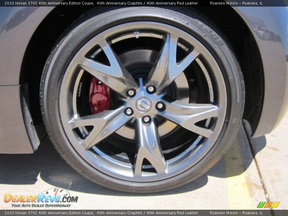 2010 Nissan 370Z 40th Anniversary Edition Coupe 40th Anniversary Graphite / 40th Anniversary Red Leather Photo #13