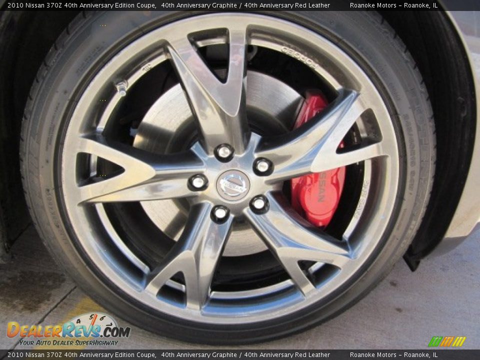 2010 Nissan 370Z 40th Anniversary Edition Coupe 40th Anniversary Graphite / 40th Anniversary Red Leather Photo #15