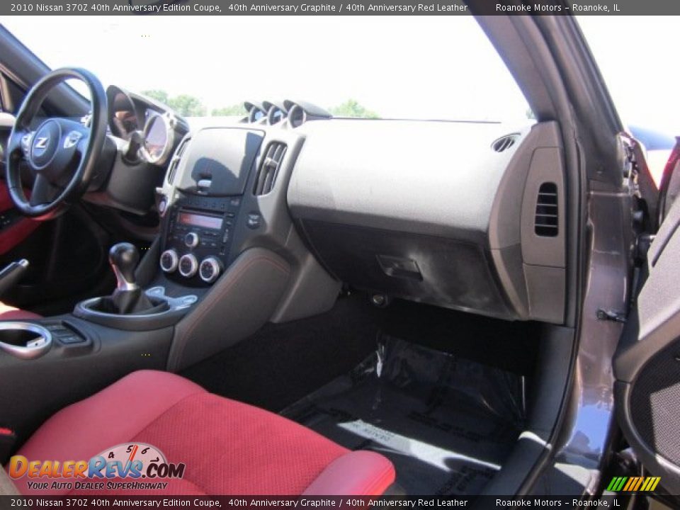 2010 Nissan 370Z 40th Anniversary Edition Coupe 40th Anniversary Graphite / 40th Anniversary Red Leather Photo #16