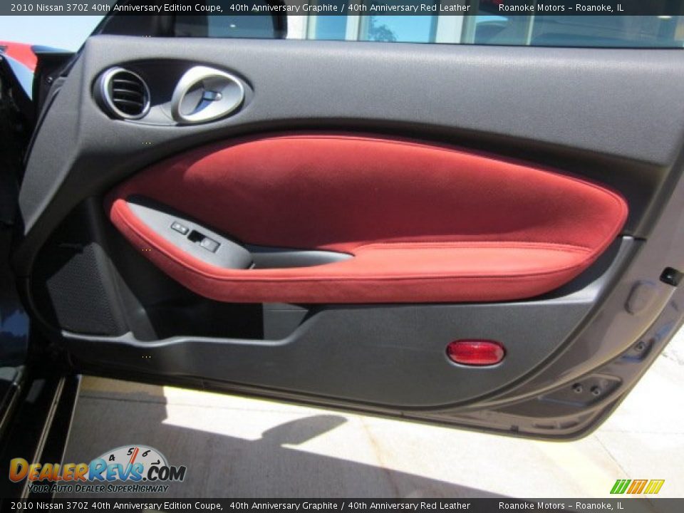 2010 Nissan 370Z 40th Anniversary Edition Coupe 40th Anniversary Graphite / 40th Anniversary Red Leather Photo #17
