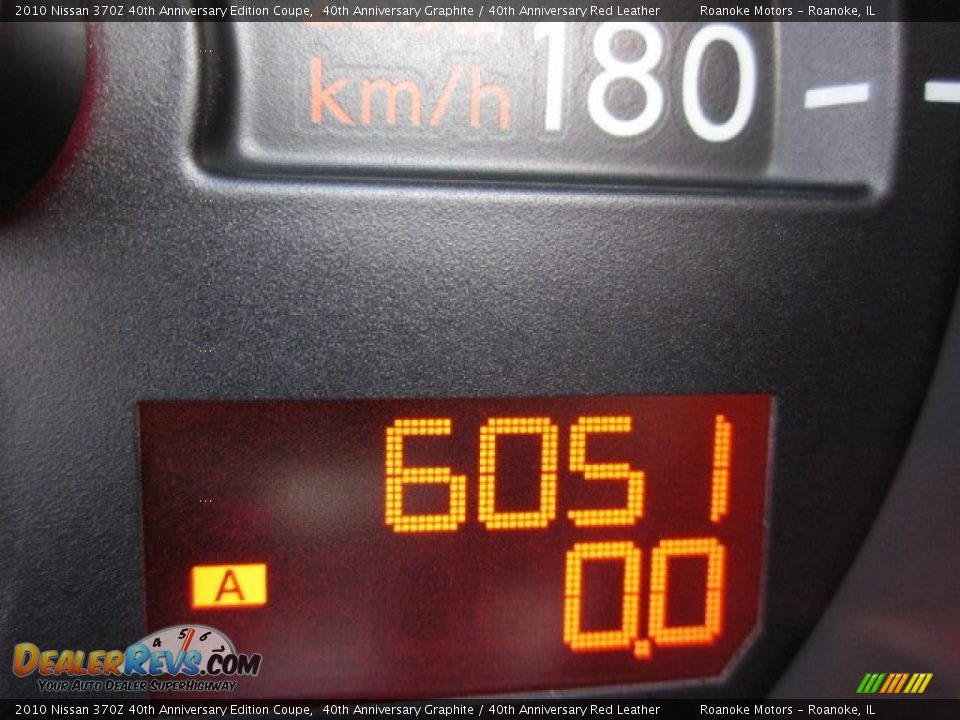 2010 Nissan 370Z 40th Anniversary Edition Coupe 40th Anniversary Graphite / 40th Anniversary Red Leather Photo #18