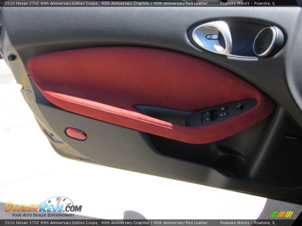 2010 Nissan 370Z 40th Anniversary Edition Coupe 40th Anniversary Graphite / 40th Anniversary Red Leather Photo #19