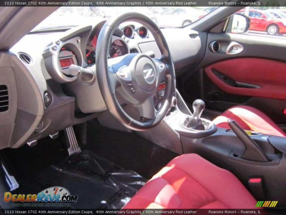 2010 Nissan 370Z 40th Anniversary Edition Coupe 40th Anniversary Graphite / 40th Anniversary Red Leather Photo #20