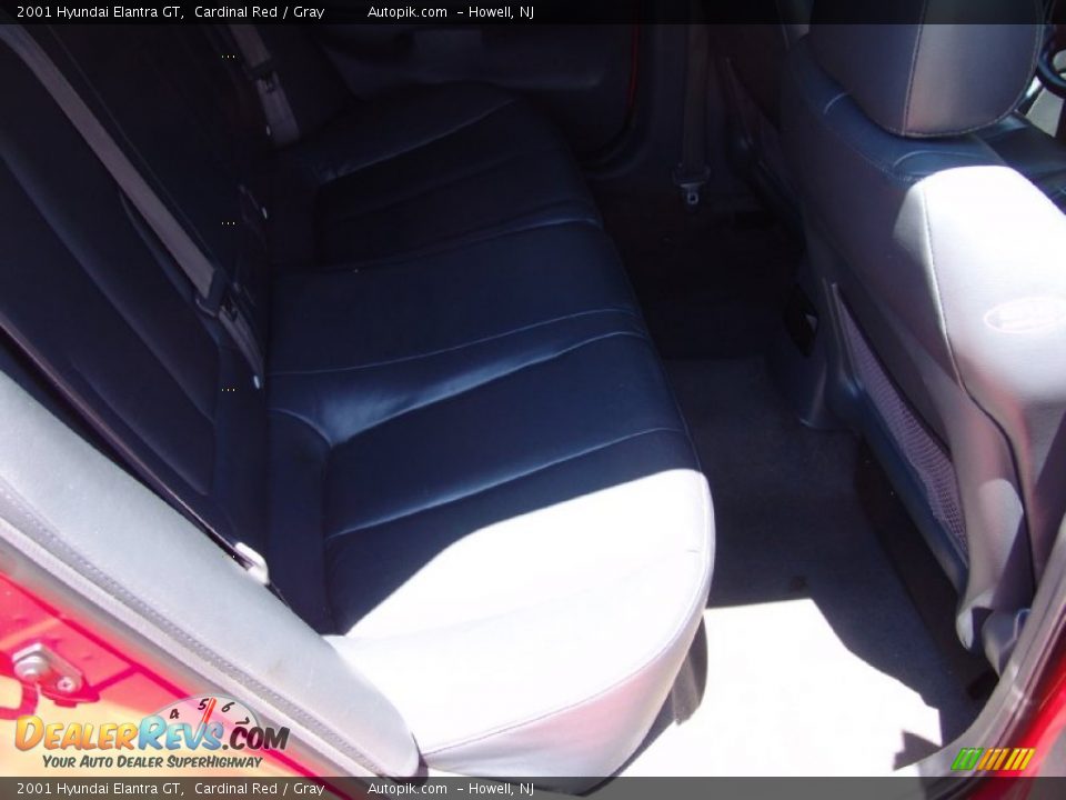2001 Hyundai Elantra GT Cardinal Red / Gray Photo #14
