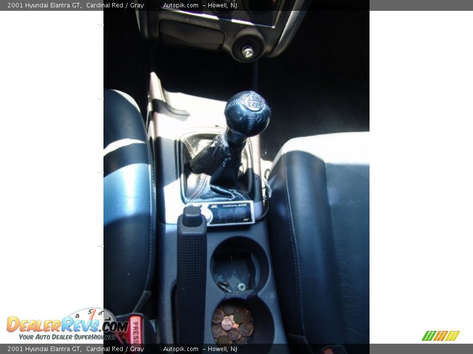 2001 Hyundai Elantra GT Cardinal Red / Gray Photo #20