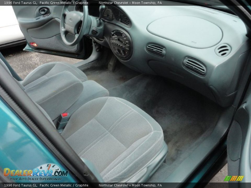 1996 Ford Taurus GL Pacific Green Metallic / Graphite Photo #11