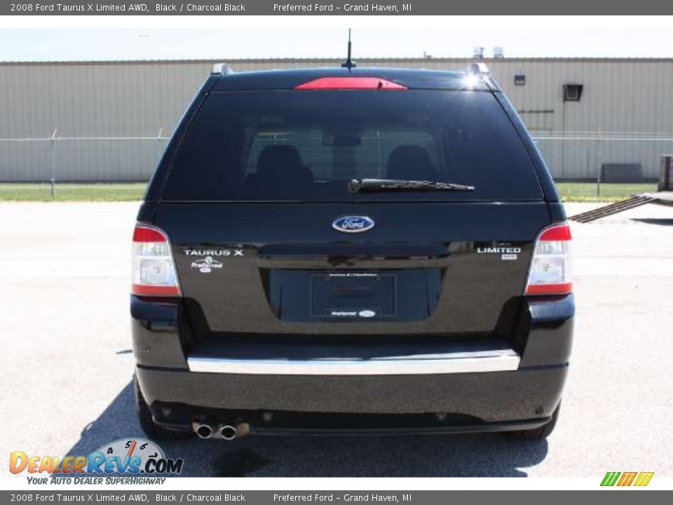 2008 Ford Taurus X Limited AWD Black / Charcoal Black Photo #6