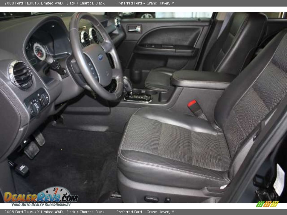 2008 Ford Taurus X Limited AWD Black / Charcoal Black Photo #12