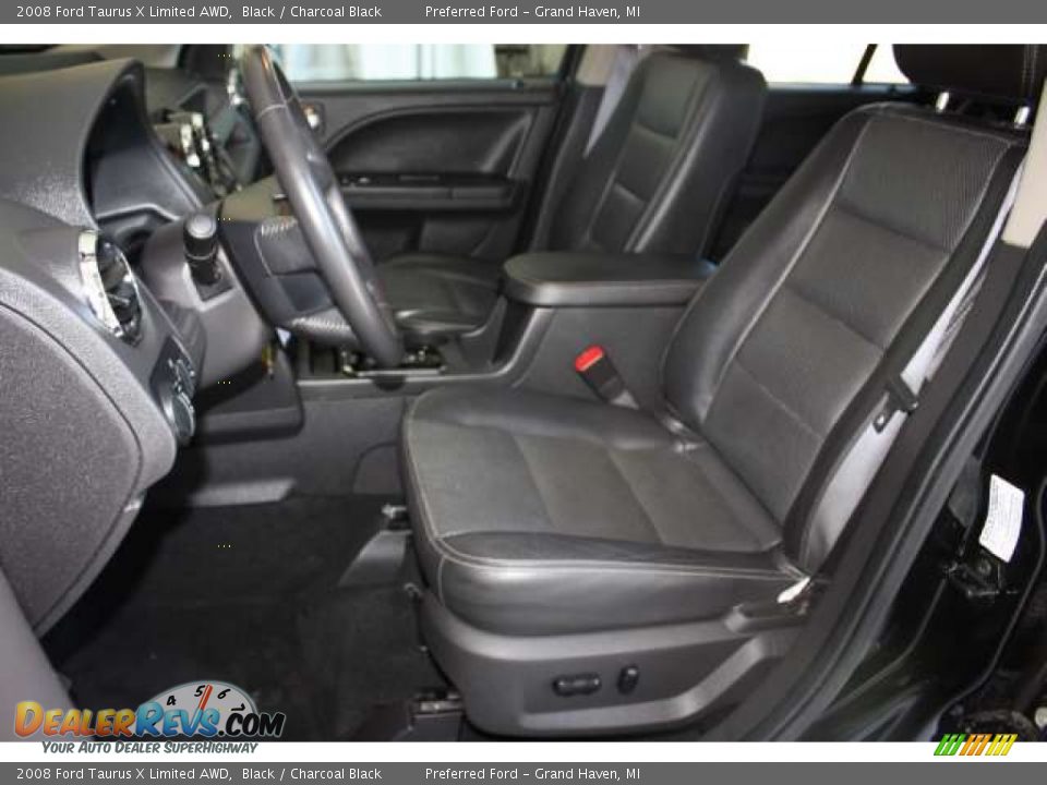 2008 Ford Taurus X Limited AWD Black / Charcoal Black Photo #13