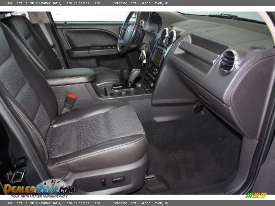 2008 Ford Taurus X Limited AWD Black / Charcoal Black Photo #15