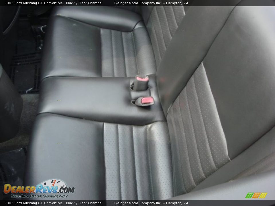 2002 Ford Mustang GT Convertible Black / Dark Charcoal Photo #10