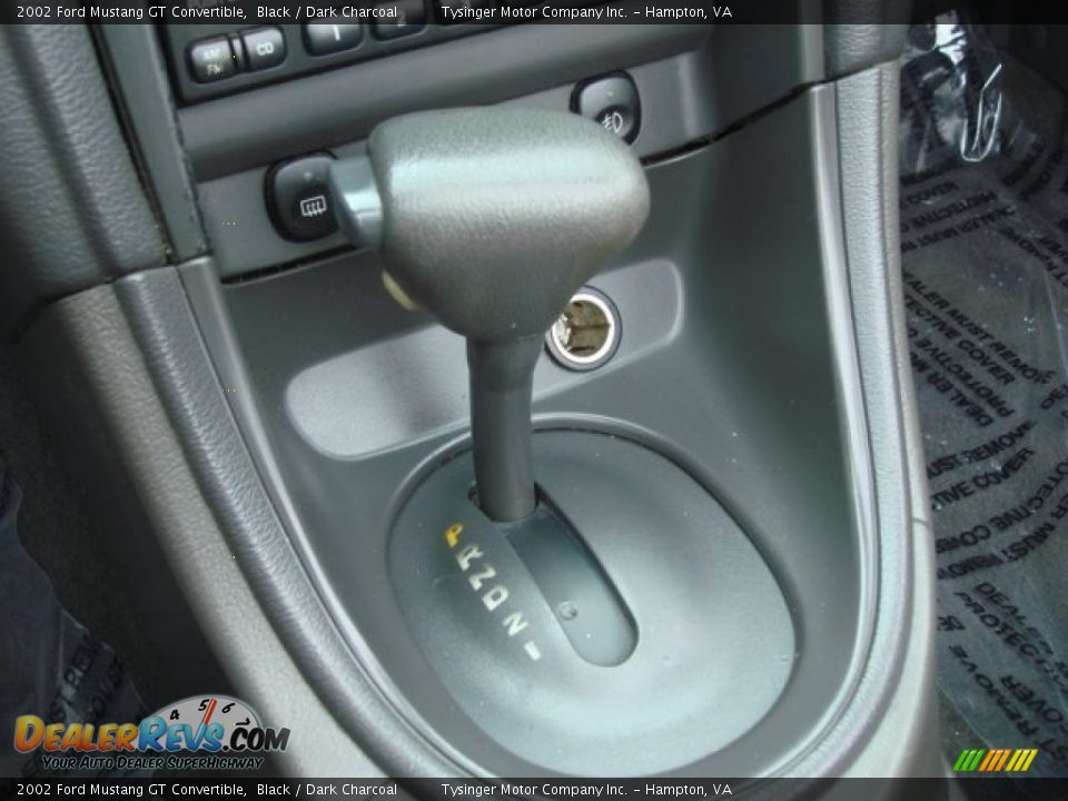 2002 Ford Mustang GT Convertible Black / Dark Charcoal Photo #14