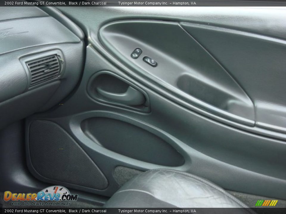 2002 Ford Mustang GT Convertible Black / Dark Charcoal Photo #15