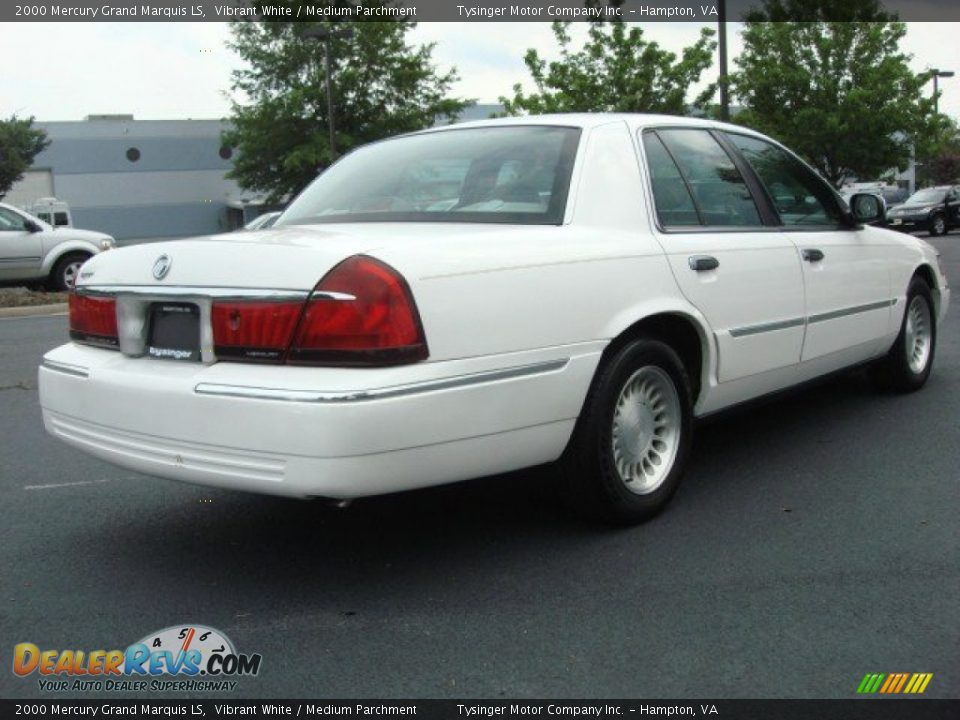2000 Mercury Grand Marquis LS Vibrant White / Medium Parchment Photo #5