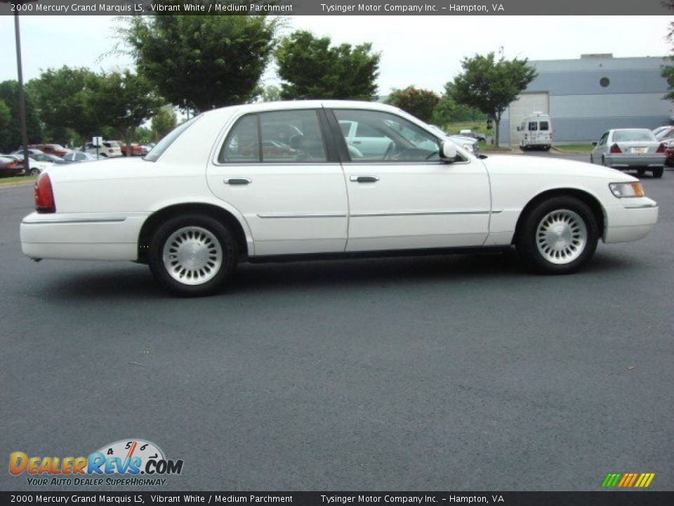 2000 Mercury Grand Marquis LS Vibrant White / Medium Parchment Photo #6