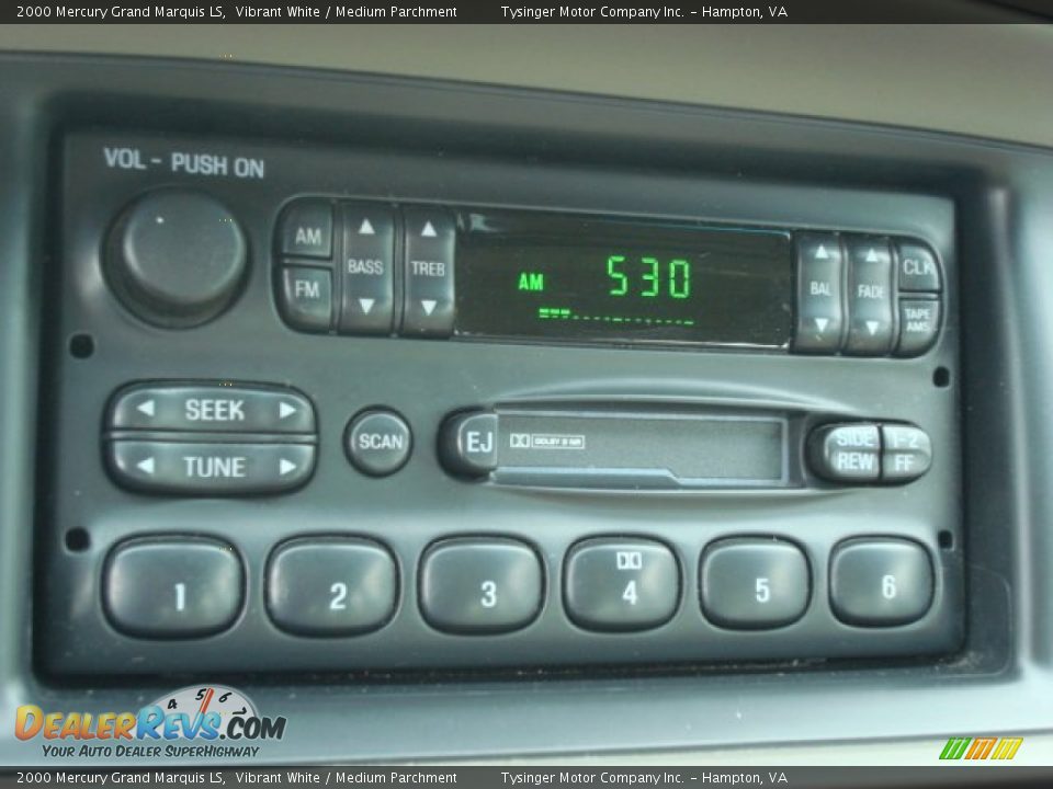 2000 Mercury Grand Marquis LS Vibrant White / Medium Parchment Photo #13