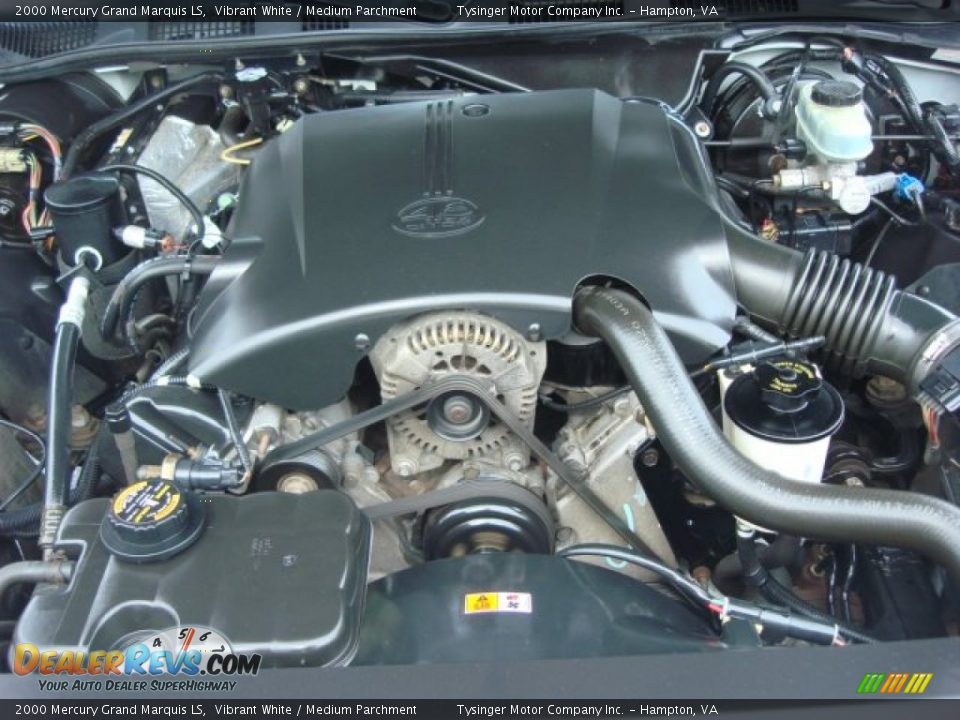 2000 Mercury Grand Marquis LS Vibrant White / Medium Parchment Photo #17