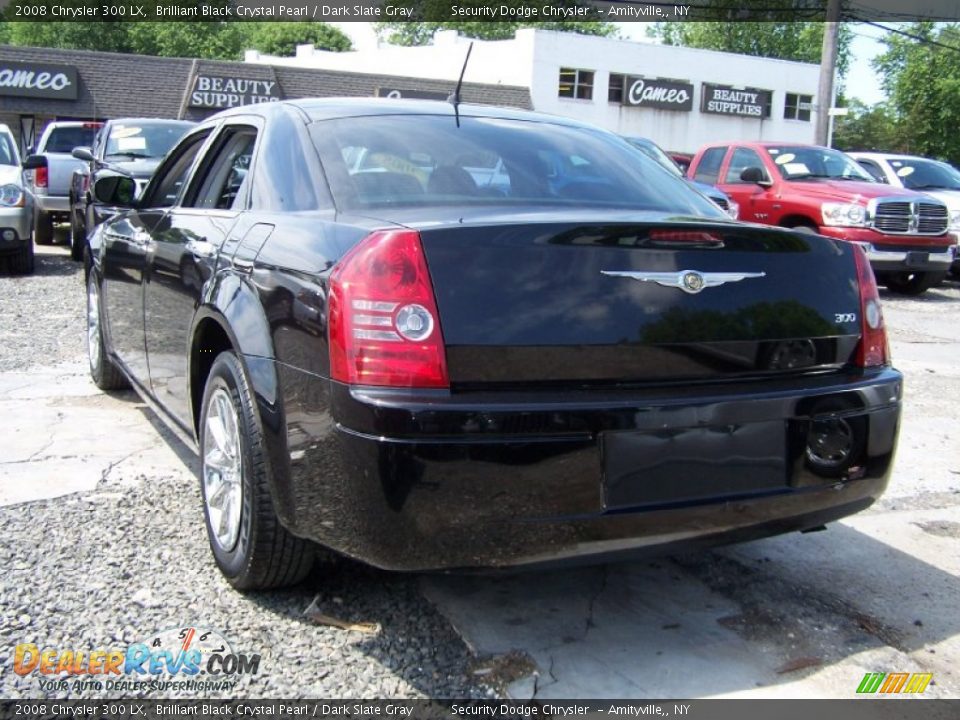 2008 Chrysler 300 LX Brilliant Black Crystal Pearl / Dark Slate Gray Photo #2