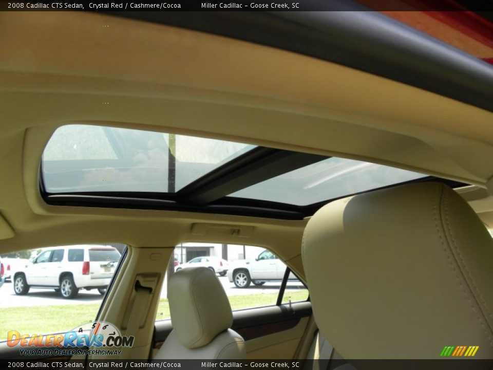 2008 Cadillac CTS Sedan Crystal Red / Cashmere/Cocoa Photo #4