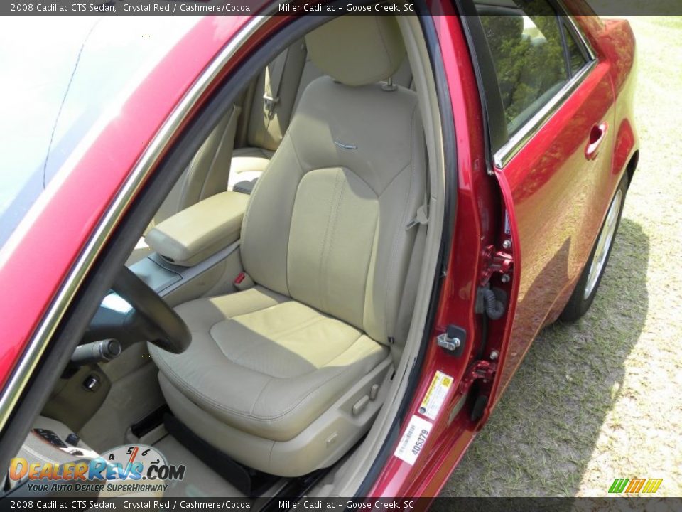 2008 Cadillac CTS Sedan Crystal Red / Cashmere/Cocoa Photo #5