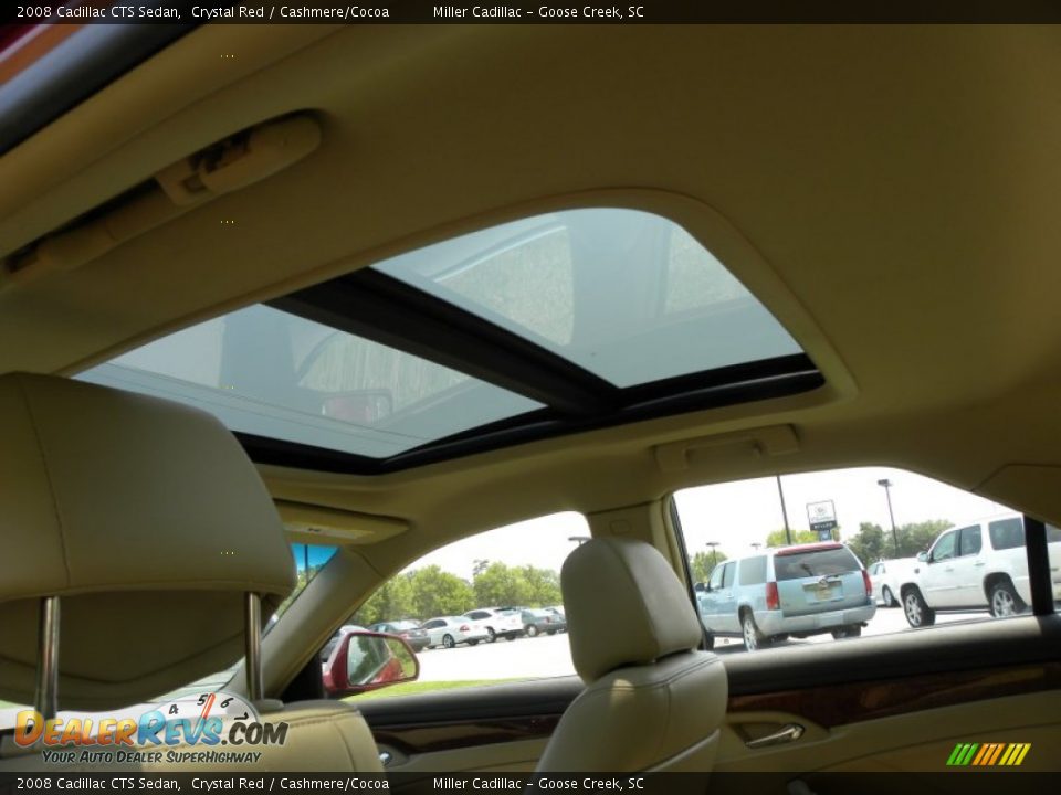 2008 Cadillac CTS Sedan Crystal Red / Cashmere/Cocoa Photo #8