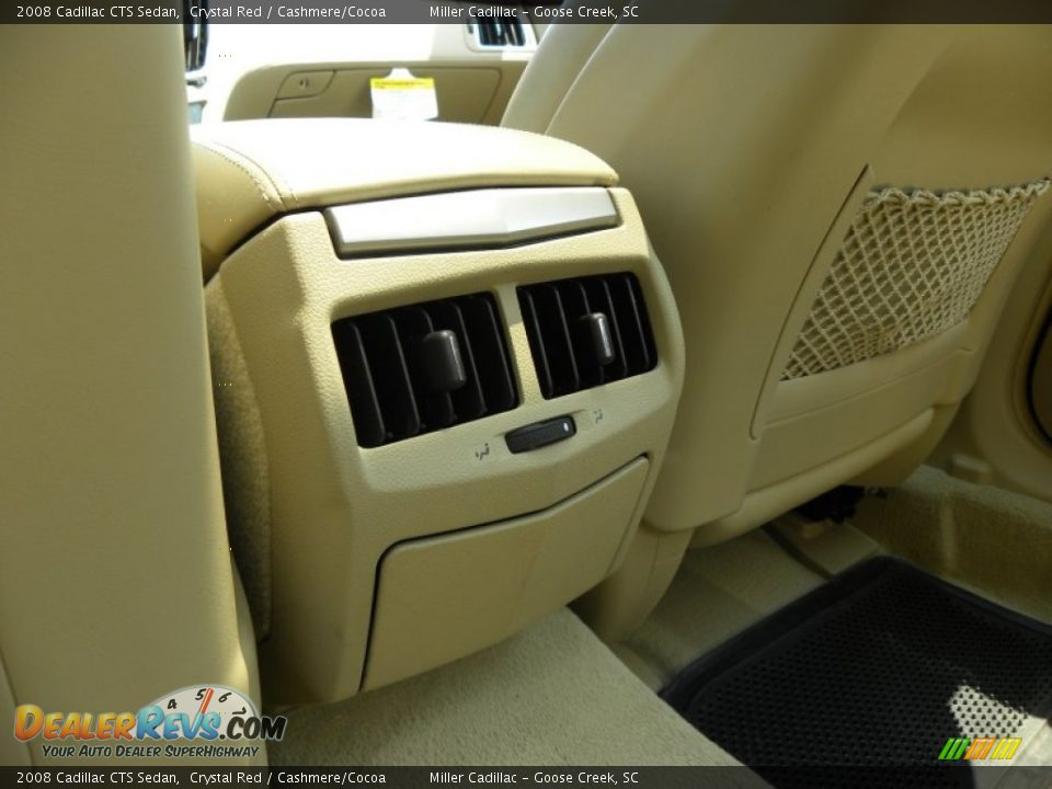 2008 Cadillac CTS Sedan Crystal Red / Cashmere/Cocoa Photo #9